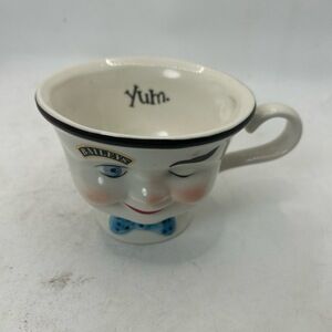 Baileys Mug White Novelty‎ Anthropomorphic Winking Face Collectible Advertising